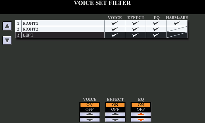 Voice set - All ON